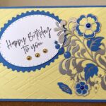 Spellbinder Happy Birthday Card