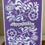 Spellbinder Happy Birthday Card